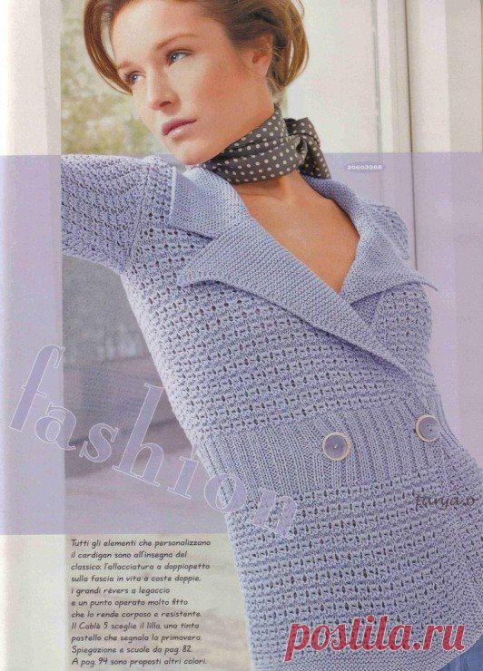 Жакет спицами схема описание. Как связать жакет спицами | Домоводство для всей семьи