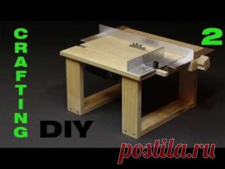 DIY. Делаем мини циркулярный станок. Mini saw table. Часть 2. Каретка и параллельный упор
