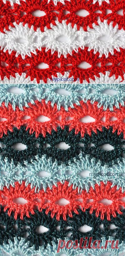 Красивый узор крючком