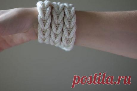 ПЛЕТЕНОЕ ОЖЕРЕЛЬЕ СПИЦАМИ +МАСТЕР-КЛАСС