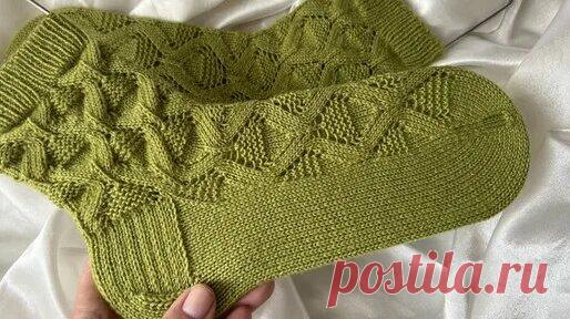 Носки на узкую ногу с низким подъемом «Оливка» - вяжем паголенок - смотреть онлайн в поиске Яндекса по Видео