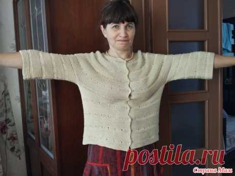 Кофточка оверсайз "Экрю" - Вязание - Страна Мам