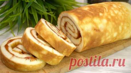 Вкуснятина из творога за считанные минуты. Рулет без духовки, на сковороде, быстро и и вкусно! Творожный рулет на сковороде за считанные минуты. Это невероятно вкусно и готовится быстро и просто: все перемешиваю и на сковороду. Подаю на завтрак или про...