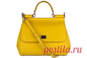 Dolce&Gabbana borsa donna a mano shopping in pelle nuova sicily giallo: Amazon.it: Scarpe e borse