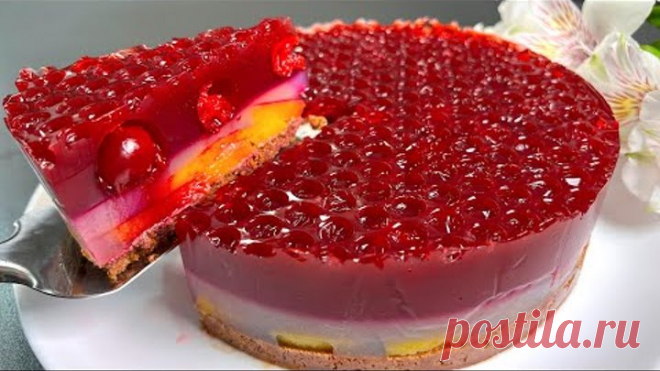 Kuchen in 5 Minuten! Alle suchen dieses Rezept! keine Gelatine, keine Kondensmilch, kein Ofen!