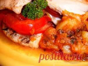 МНОГОЭТАЖНАЯ ГРУДКА С НАЧИНКОЙ MOZZARELLA.  c фото, мы подскажем, как приготовить!