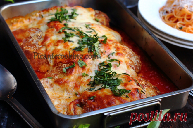 Курка парміджана (Chicken Parmigiana) | Picantecooking