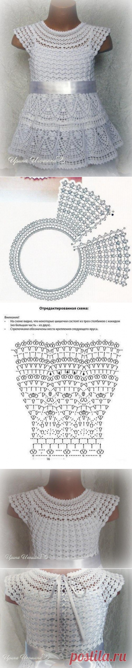Вязание-крючок-ТУНИКИ+БЛУЗОНЫ-ПЛАТЬЯ &gt;Платье