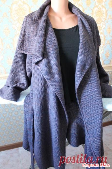 . Кардиган оверсайз спицами - Вязание - Страна Мам