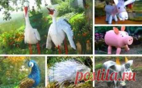 Поделки из пластиковой бутылки на даче - Садоводка