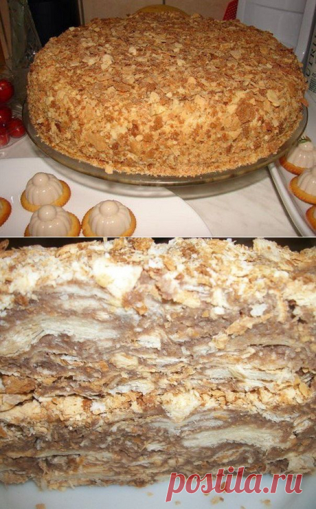 Оригинальный торт «Наполеон» (за пол часа) | Вкуснолог...