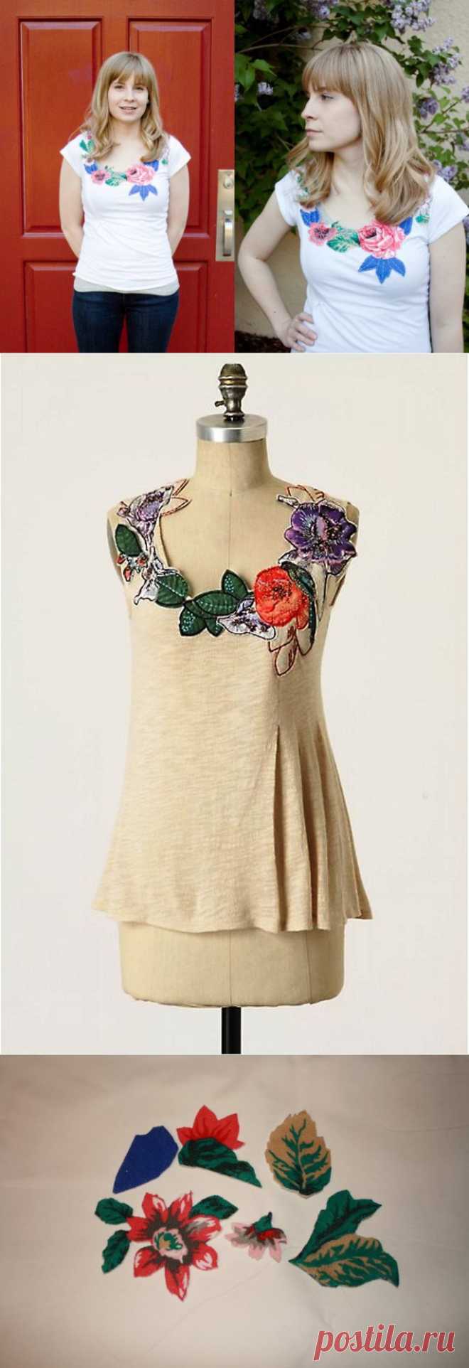 Повтор футболки Anthropologie / Футболки DIY /