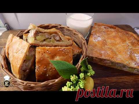 Все , как Вы любите : быстро , просто  и очень  вкусно. Быстрый пирог с картошкой и мясом . - YouTube