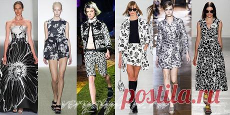 Горячие тренды весна-лето 2014: Черно-белый контраст