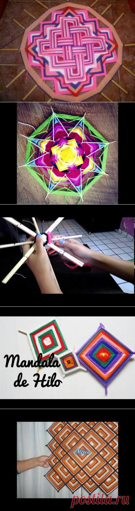 como hacer un mandala con dos puntos - YouTube