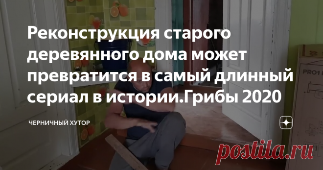 Реконструкция старого деревянного дома может превратится в самый длинный сериал в истории.Грибы 2020