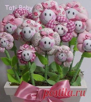 ТЕКСТИЛЬНЫЕ ЦВЕТОЧКИ ДЛЯ ДОМАШНЕГО УЮТА