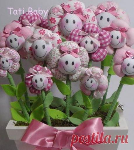 ТЕКСТИЛЬНЫЕ ЦВЕТОЧКИ ДЛЯ ДОМАШНЕГО УЮТА