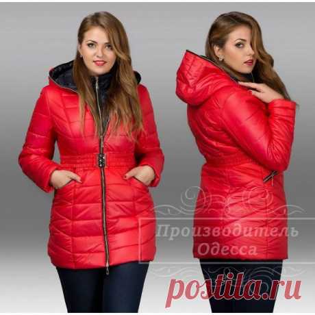 Курточка Ира.рукав 65 см. длинна 85см.
синтепон 200. Верх плащевка. подкладка атласная. капюшон несьемный.
р 44-54