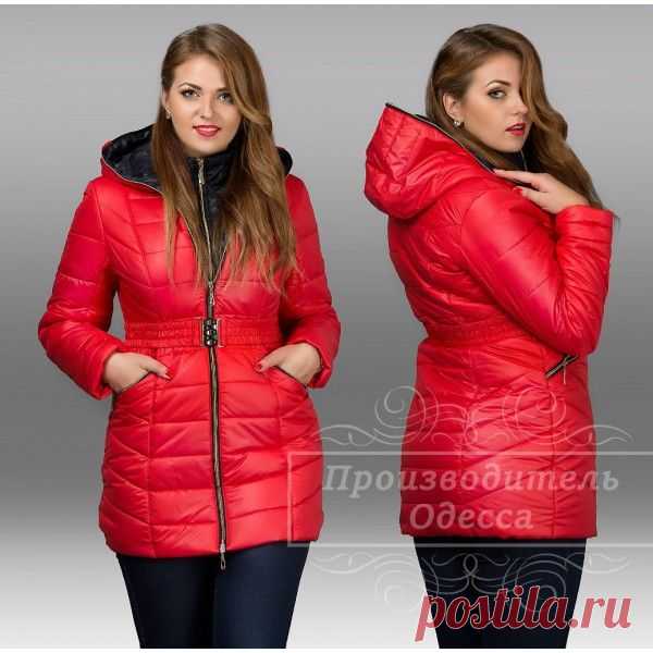 Курточка Ира.рукав 65 см. длинна 85см.
синтепон 200. Верх плащевка. подкладка атласная. капюшон несьемный.
р 44-54