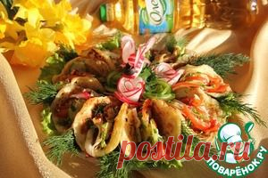 Картофельные лепешки с салатом - кулинарный рецепт