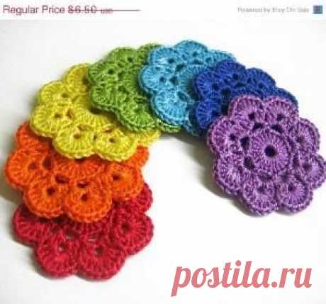 Rainbow crochet blanket