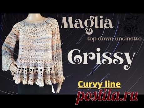 TUTORIAL blusa top down "Crissy"