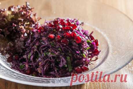 Грузинский салат из красной капусты - рецепт - как приготовить - ингредиенты, состав, время приготовления - Леди Mail.Ru