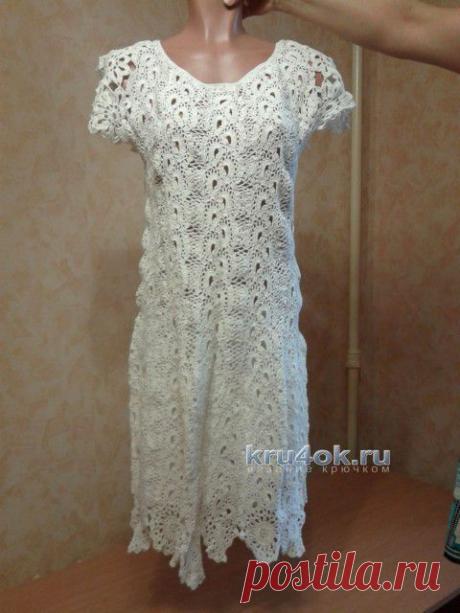 Платье в технике ленточного кружева - вязание крючком на kru4ok.ru