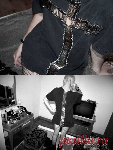 Футболка с булавками / Футболки DIY / Модный сайт о стильной переделке одежды и интерьера