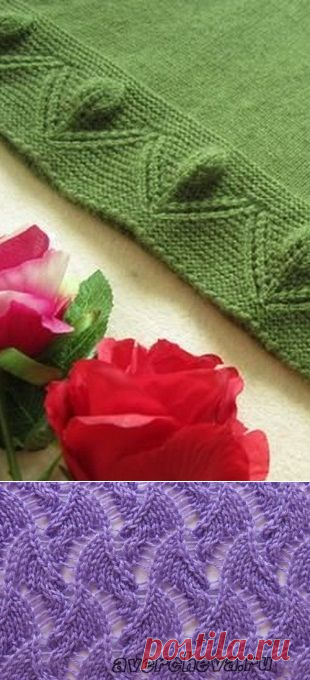 Узоры для вязания спицами. Подборка 61