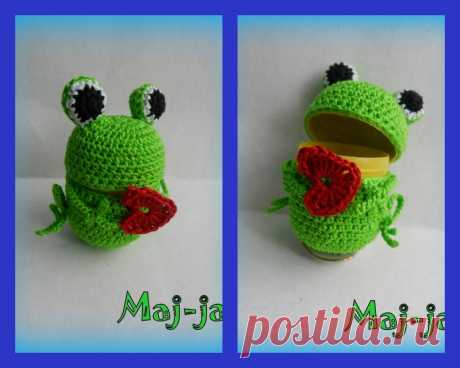 Вязаные лягушки-идеи и описания
