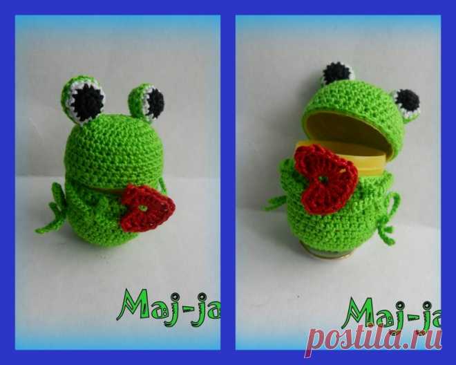 Вязаные лягушки-идеи и описания