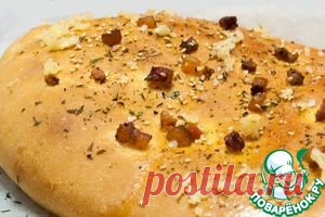 Быстрый хлеб за час с копченой грудинкой, зирой, орегано и чесноком - кулинарный рецепт