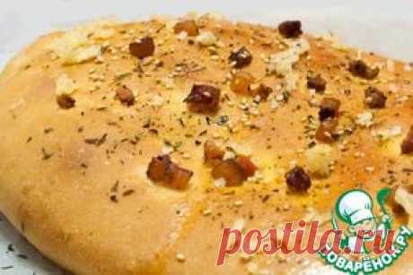 Быстрый хлеб за час с копченой грудинкой, зирой, орегано и чесноком - кулинарный рецепт