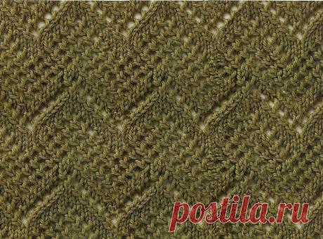 Ажурный узор спицами