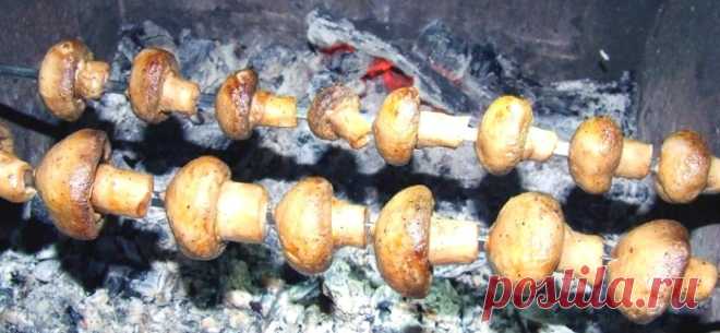 Как замариновать шампиньоны для шашлыка