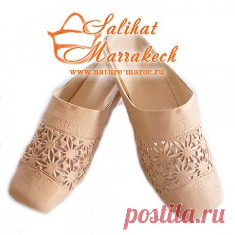 &quot;Нефертитти&quot;. Сабо с вырезным узором. БЕЖЕВЫЕ. На танкетке. Натуральная козья ко