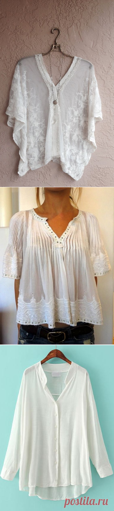 Белая блуза - тренд навсегда