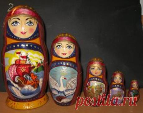 Матрешка Сказки Пушкина-3
