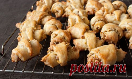 Творожное печенье «Ореховые рогалики» - рецепт приготовления с фото, как приготовить