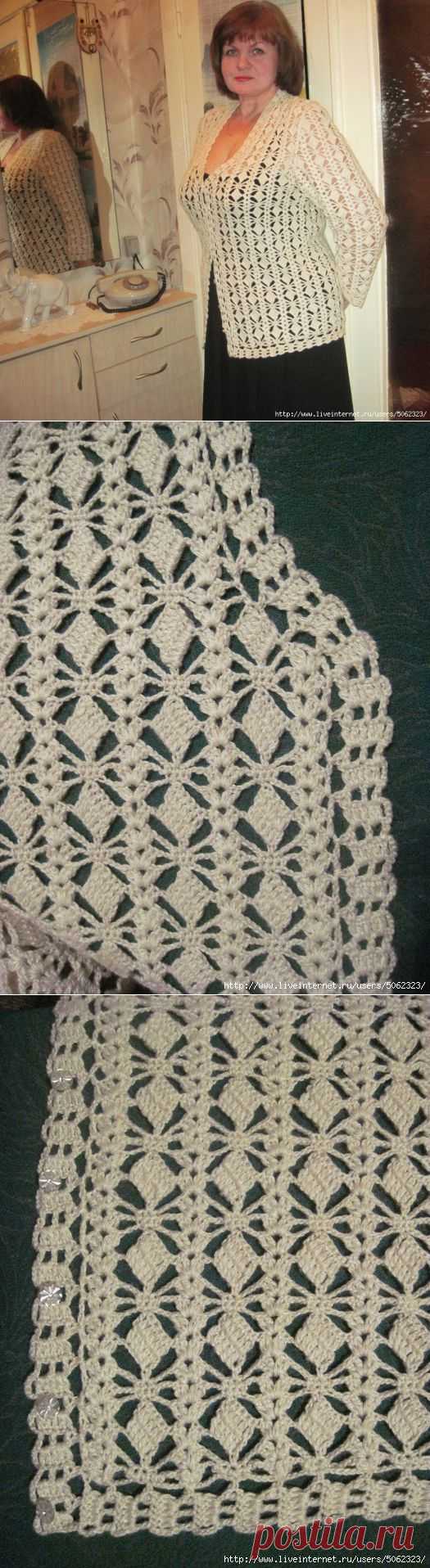 Ажурная кофточка.