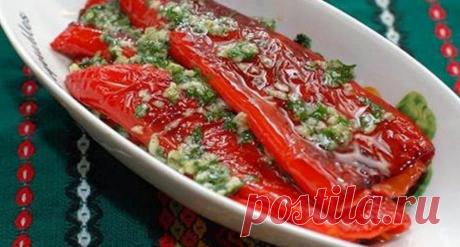 Сочные болгарские перцы, приготовленные по каталонскому рецепту. Яркая закуска!