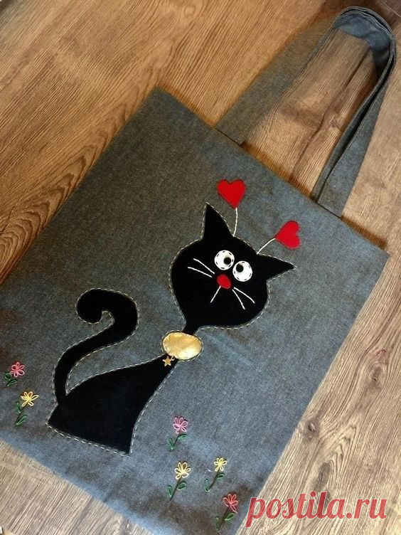 Коты, кошки, котята - вся эта красота может поселиться в виде рисунка или аппликации на Вашей сумке! Идеи и шаблоны! | Юлия Жданова | Яндекс Дзен