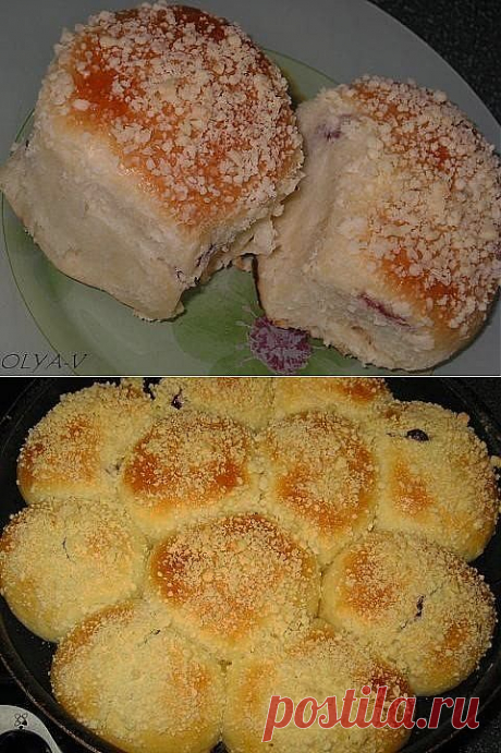 Булочки с наполнителем и посыпкой