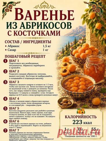 Варенье из абрикосов с косточками