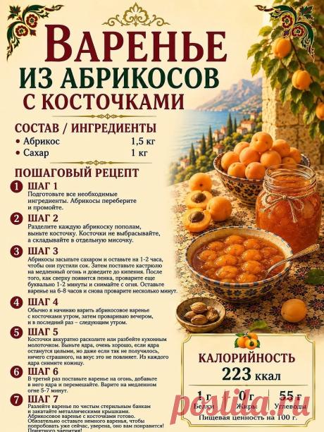 Варенье из абрикосов с косточками