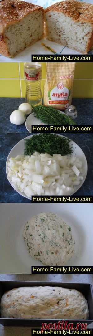 Домашний хлеб - пошаговый фоторецепт - хлеб с наполнителем