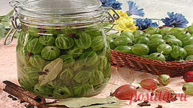 Маринованный крыжовник закусочный рецепт