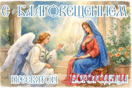 С Благовещением поздравить
Вас хочу от всей души.
В этот светлый, добрый праздник
Радость в сердце к вам спешит. Открытки на Благовещение!
